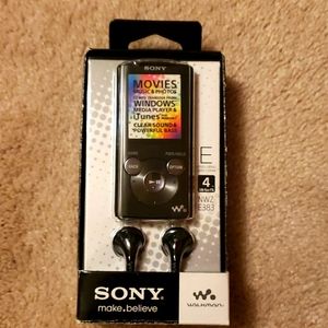 Sony NWZ-E383 ***NEW*** 4GB MP3 Player. Movies, music, photos.